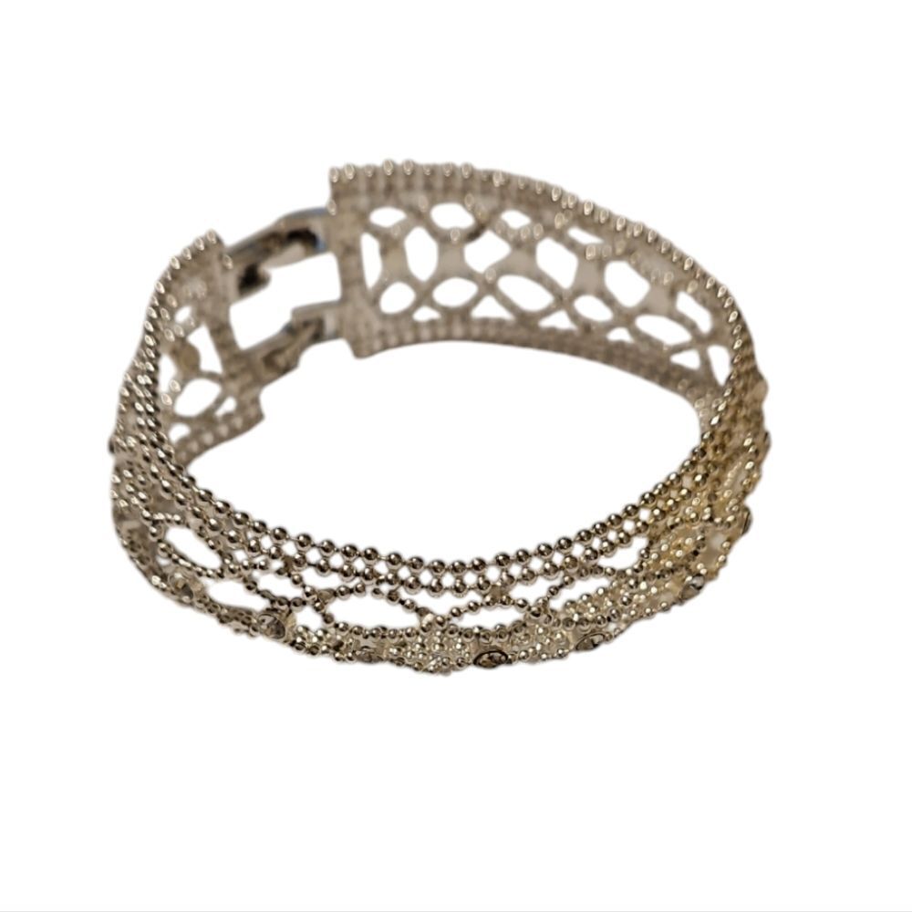 Costume Jewelry Bling Bracelet Double Clasp
